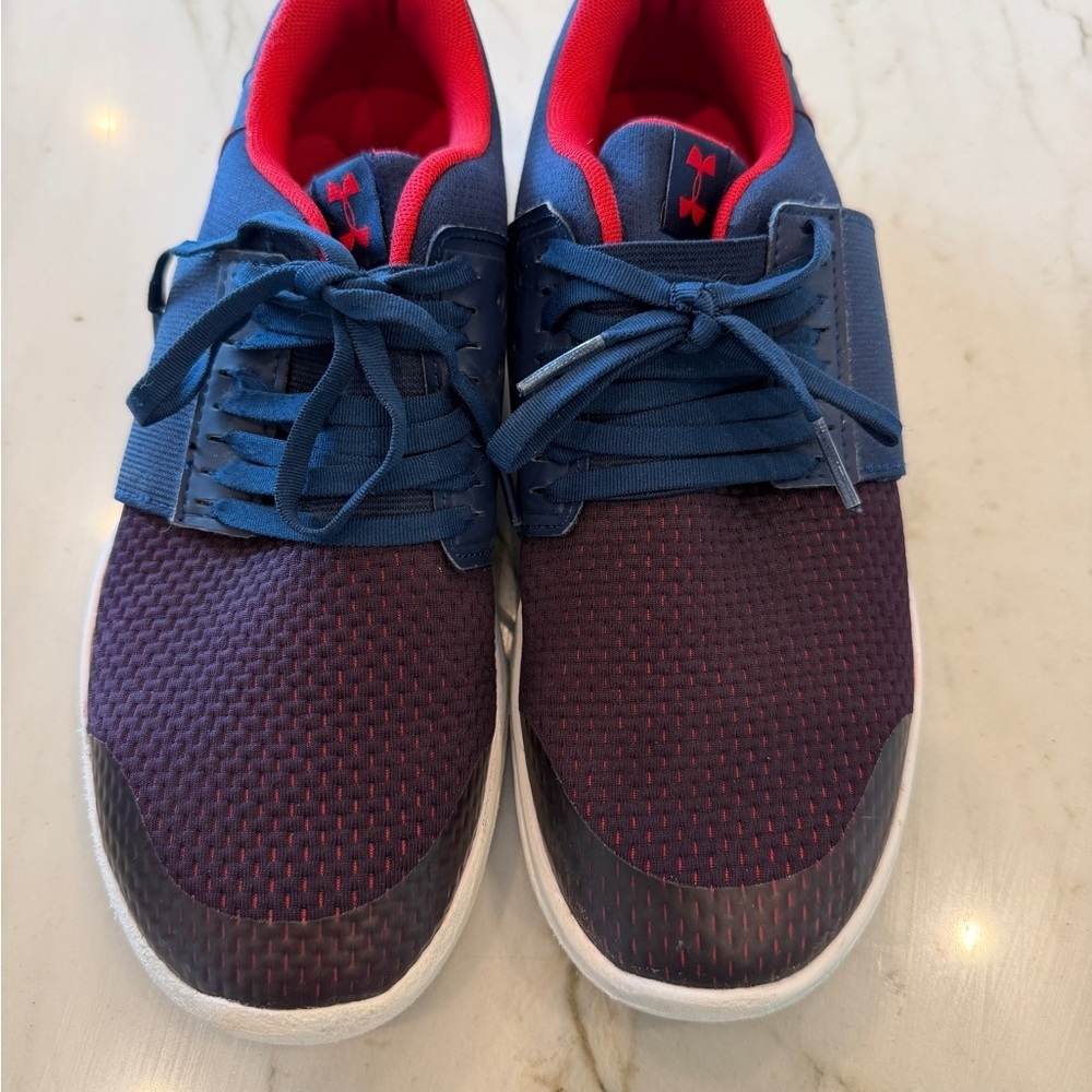 Under Armour Kids' Blue and Red Sneakers